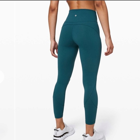 Lululemon In Movement Tight 25" Bermuda Teal High-Waisted Leggings - Picture 15 of 15